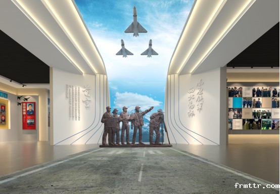 西部战区某部队军史馆