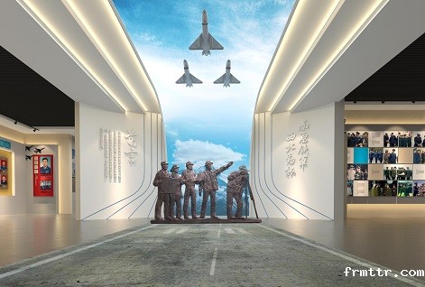 西部战区某部队军史馆